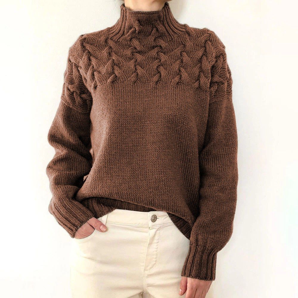 Women's Layered Turtleneck Turtleneck Sweater