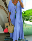 Women's Effortless Short Sleeve Maxi Dress