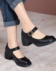 Women's Versatile Block Heel Shoes