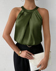 Women's Flattering Satin Blouse