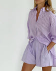 Gwendolyn | Drawstring Relaxed Shorts Set