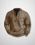 Men’s Zipped Structured Sweater