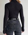 Women's Casual Ribbed Turtleneck Sweater