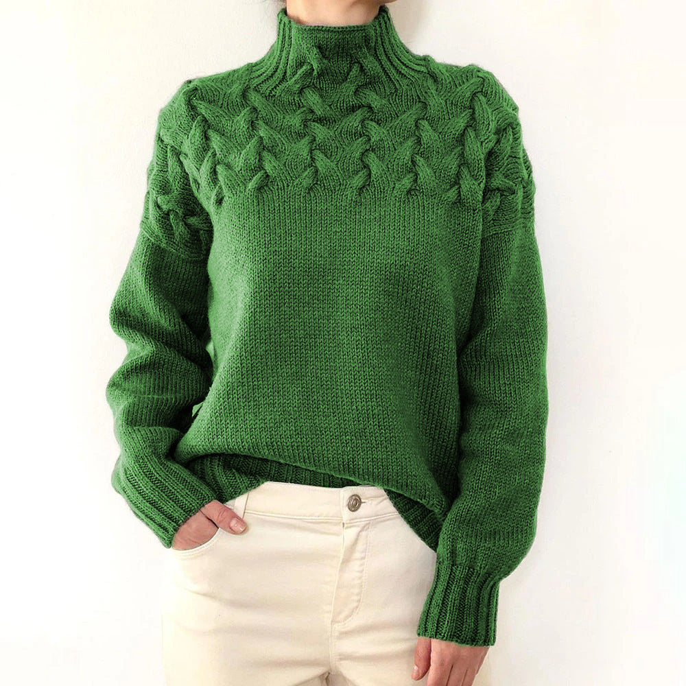 Women's Layered Turtleneck Turtleneck Sweater