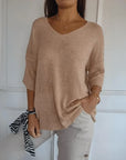 Women's Warm V-Neck Sweater