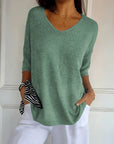 Women's Warm V-Neck Sweater