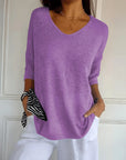 Women's Warm V-Neck Sweater