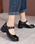 Women's Versatile Block Heel Shoes
