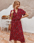 Women's Flowy Printed Midi Dress