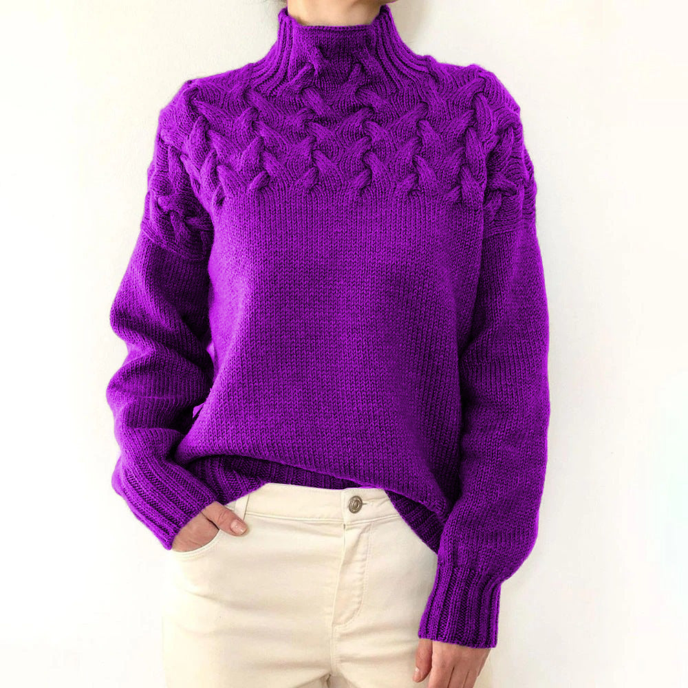Women's Layered Turtleneck Turtleneck Sweater