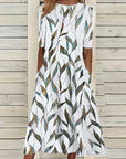Women's Effortless Printed Midi Dress