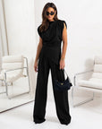 Women's Easy Wide Leg Two-Piece Set