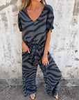Vera | Zebra Print Pants Set