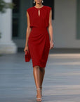 Anna | Short Sleeve Midi Dress