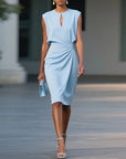Anna | Short Sleeve Midi Dress