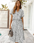 Women's Flowy Printed Midi Dress