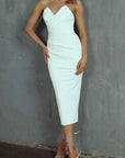 Women's Modern Backless Midi Dress