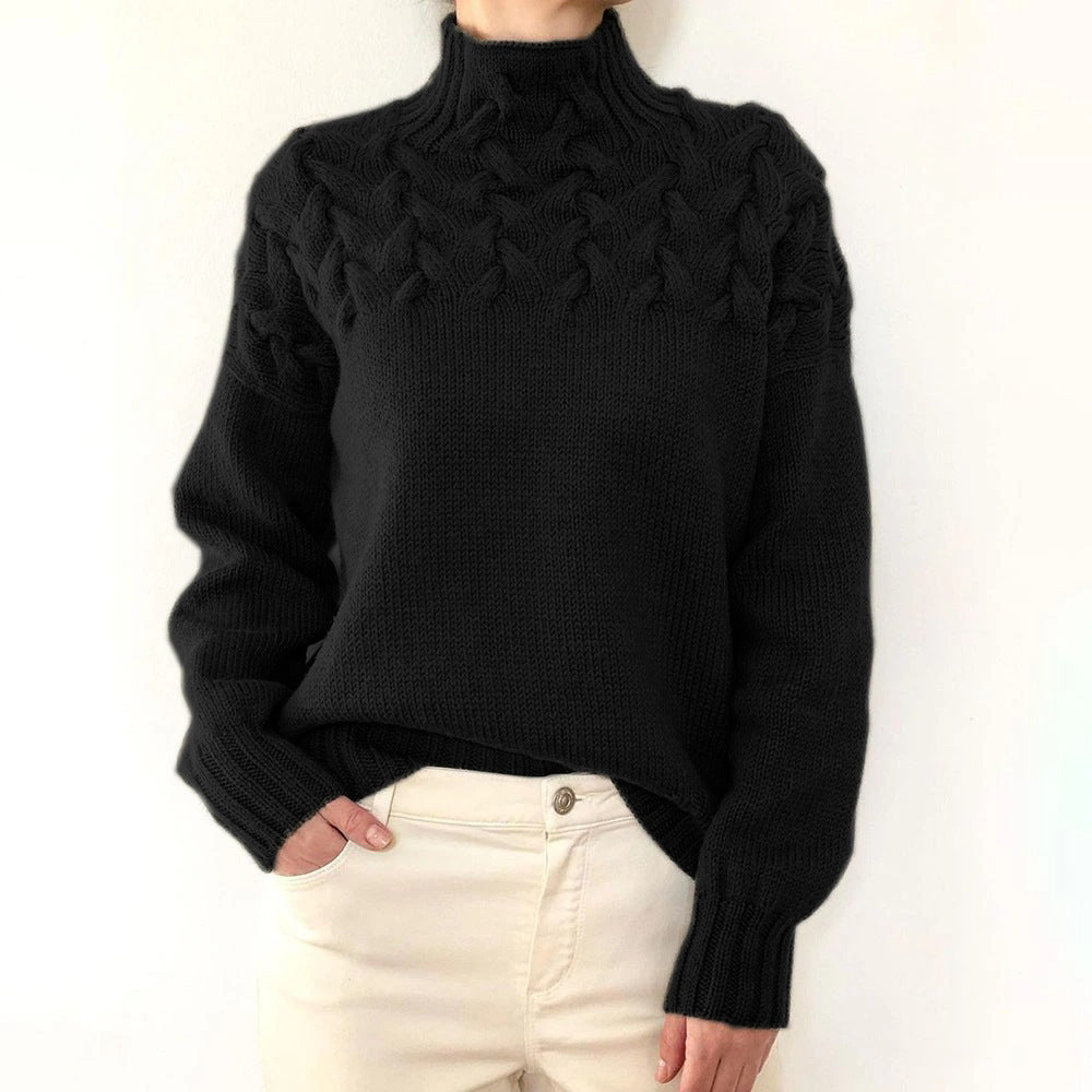 Women's Layered Turtleneck Turtleneck Sweater